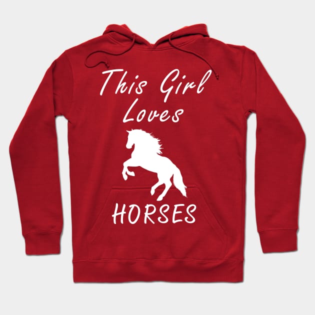 This girl loves horses Hoodie by Florin Tenica